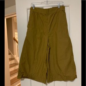 Madewell wide leg cropped pants size L